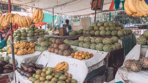 Market place for fruit